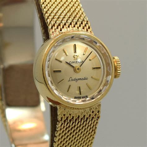 vintage omega ladymatic 14k watch